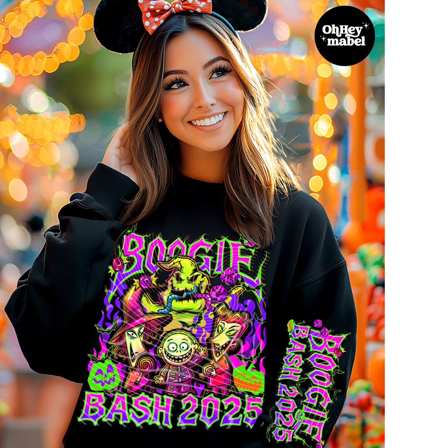 Boogie Bash with Sleeve DTF Print
