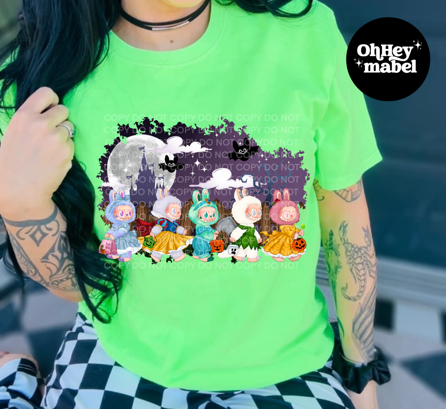 LaBubu Princess Castle DTF Print