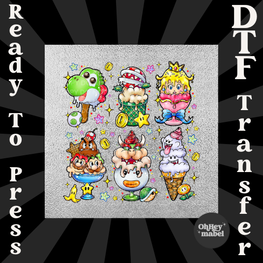 Mario Ice Cream DTF PRINT
