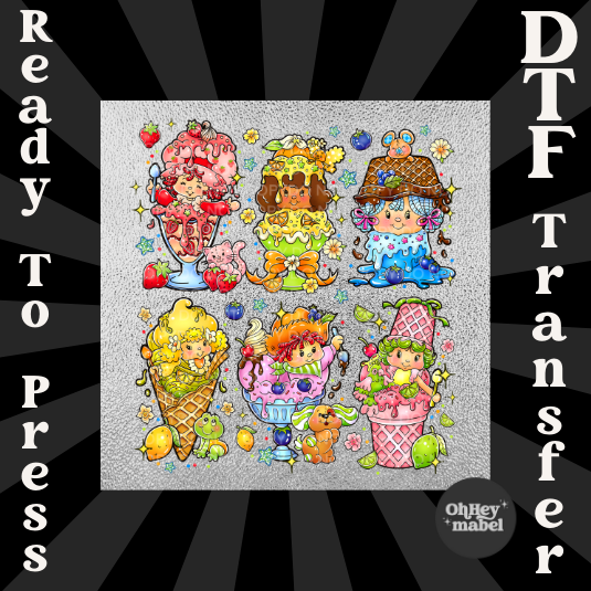 Strawberry Ice Cream DTF PRINT