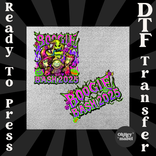 Boogie Bash with Sleeve DTF Print