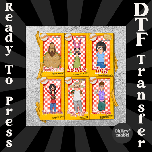 Bobies Collage Bobs Burgers DTF PRINT