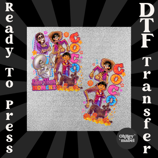 Coco with Sleeve#2 DTF Print