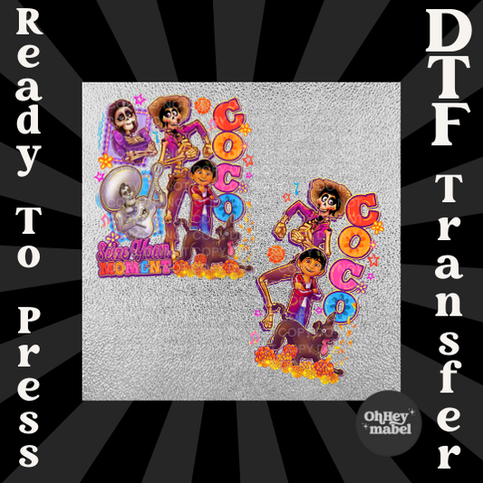 Coco with Sleeve#2 DTF Print