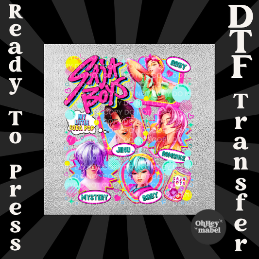 Saja Boys Demon Hunters DTF Print