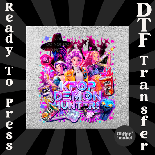 K-Pop Demon Hunters DTF Print