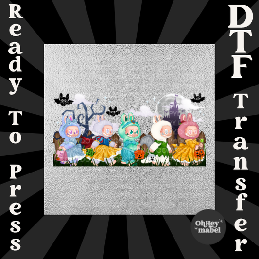 LaBubu Princess Walking DTF Print
