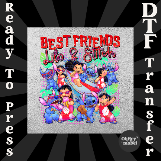 Lilo and Alien Best Friends Shirt DTF PRINT