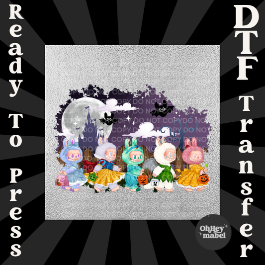 LaBubu Princess Castle DTF Print