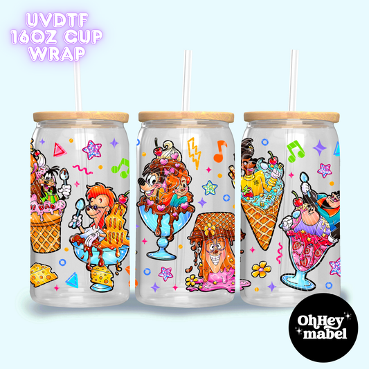 Goof Ice Cream UVDTF 16oz Cup Wrap