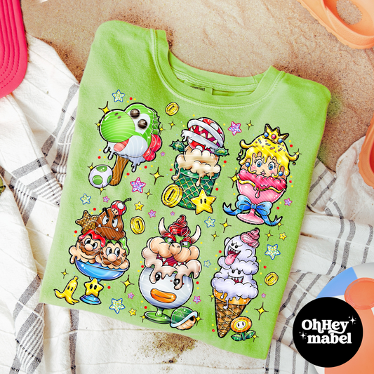 Mario Ice Cream Shirt or Sweatshirt