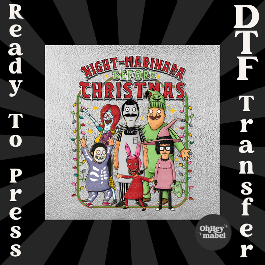 Night Marinara Bobs Burgers DTF PRINT