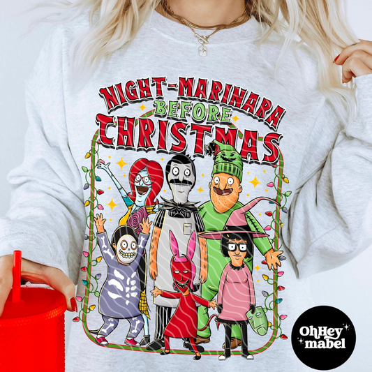 Night Marinara Bobs Burgers Shirt or Sweatshirt