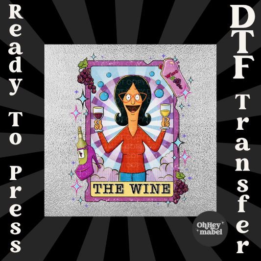 The Wine Tarot Card Bobs Burgers DTF PRINT