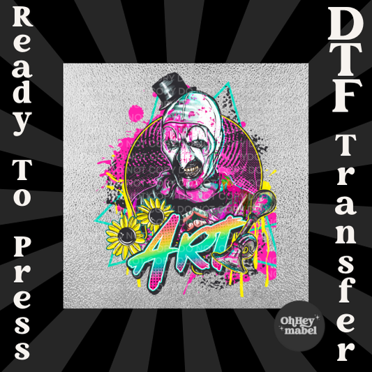 The Clown Art DTF PRINT
