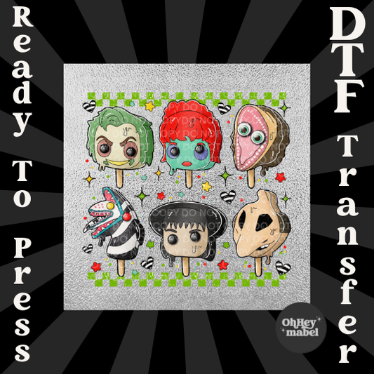 Beetle Ice Cream Popsicle DTF PRINT