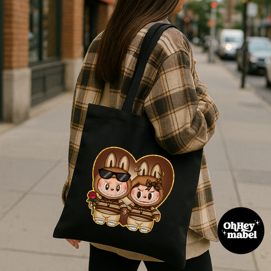 Labubu Couple Tote Bag