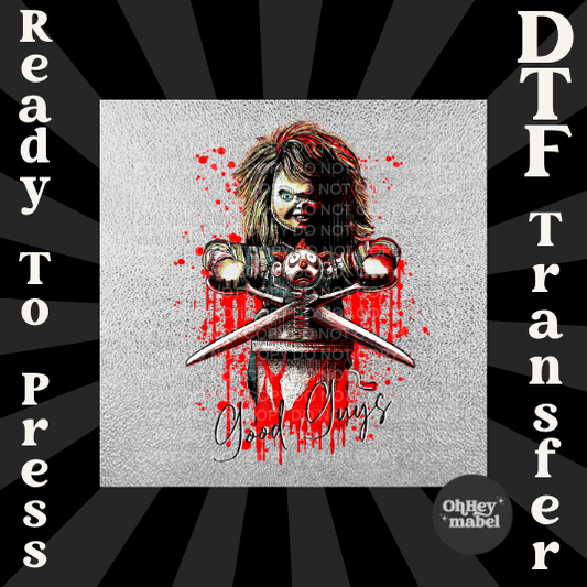 Chucky Scissors DTF PRINT