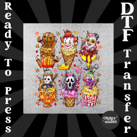 Horror Ice Cream DTF PRINT