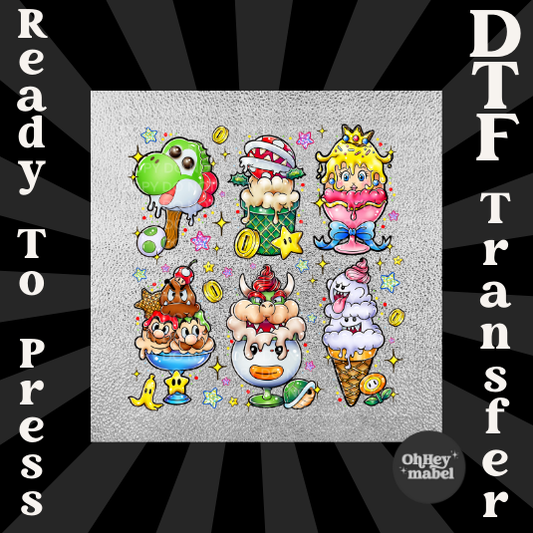Mario Ice Cream DTF PRINT