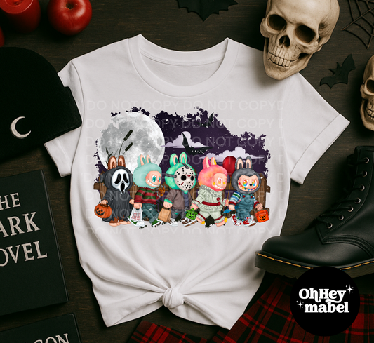 Labubu Spooky Boys Walking Shirt or Sweatshirt